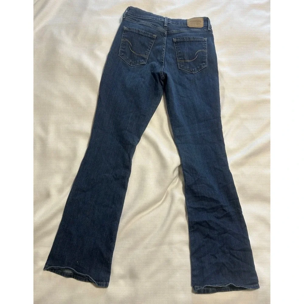 Signature by Levi Strauss Mid Rise Bootcut Jeans Women's Size 26 Dark Blue Denim